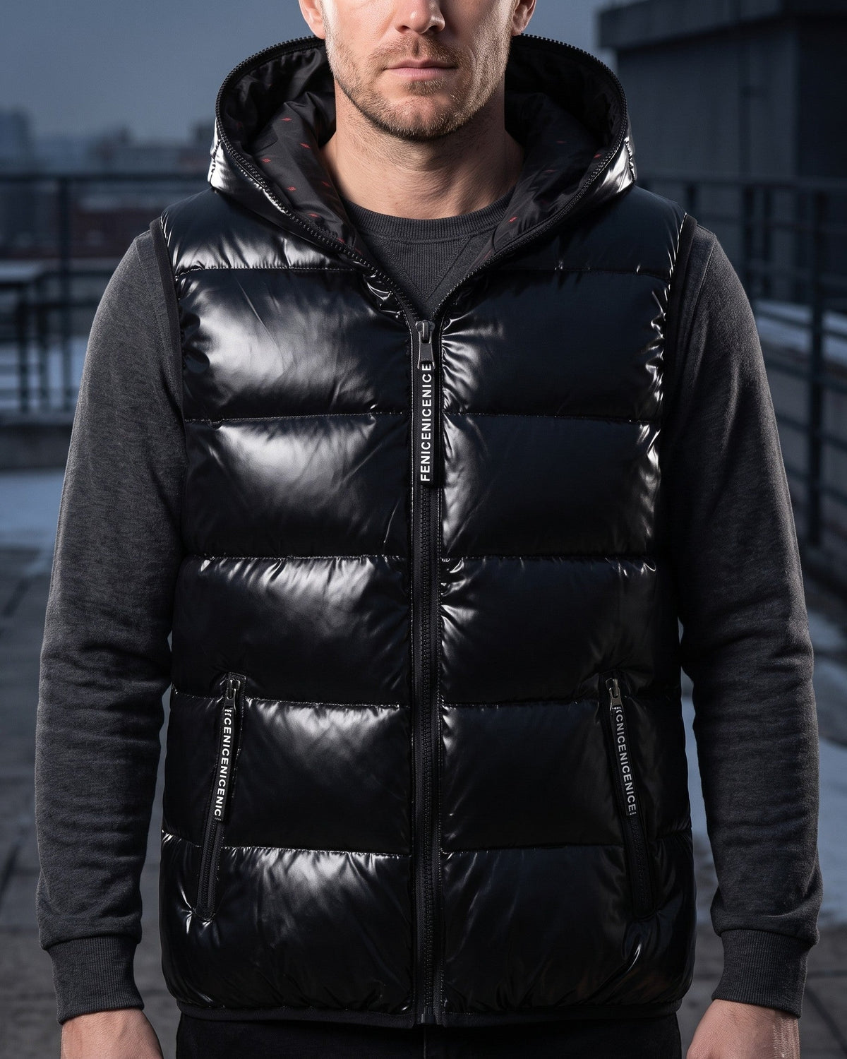Simon Hooded Puffer Vest